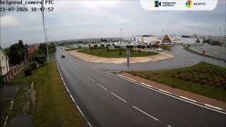 Авария с автобусом на кольце: кроссовер не уступил дорогу